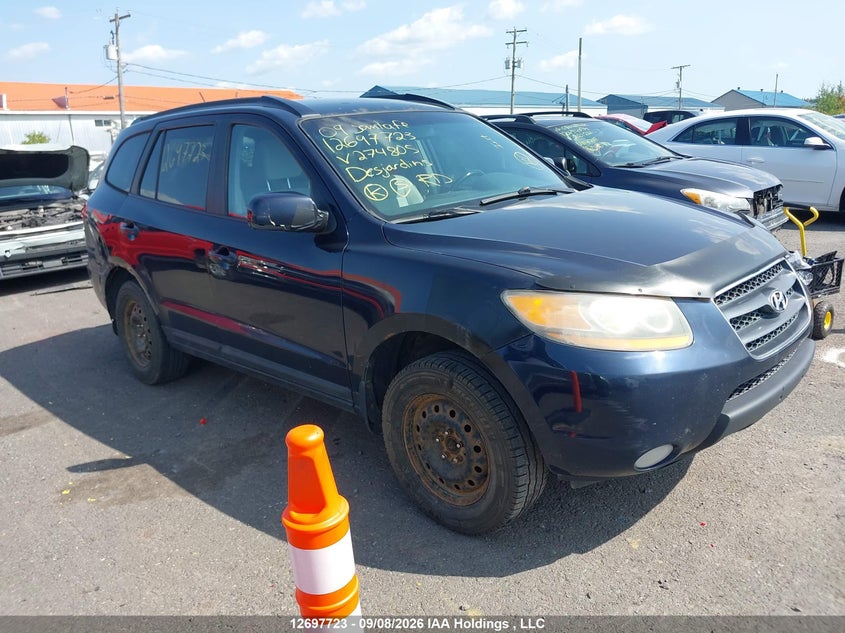 2009 Hyundai Santa Fe Gl, Правий зад, IAAI, VIN 5NMSG73E49H274805