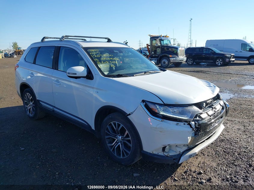 2018 Mitsubishi Outlander Gt, Front, IAAI, VIN JA4JZ4AX2JZ608364