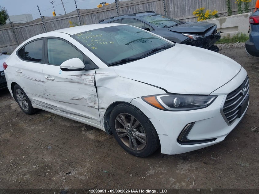 Vin: kmhd84lf0hu136274, lot: 3103282, hyundai elantra se/value/limited 2017 img_1