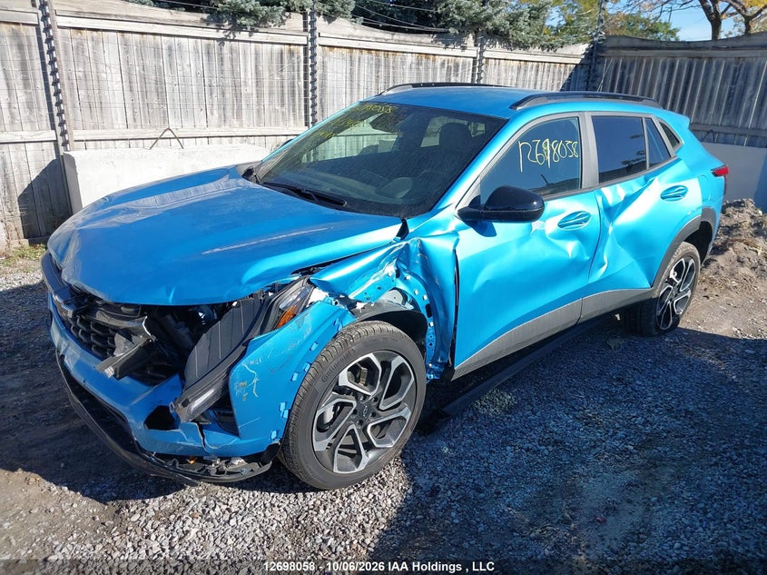 Vin: kl77lje22sc213455, lot: 3103289, chevrolet trax 20252