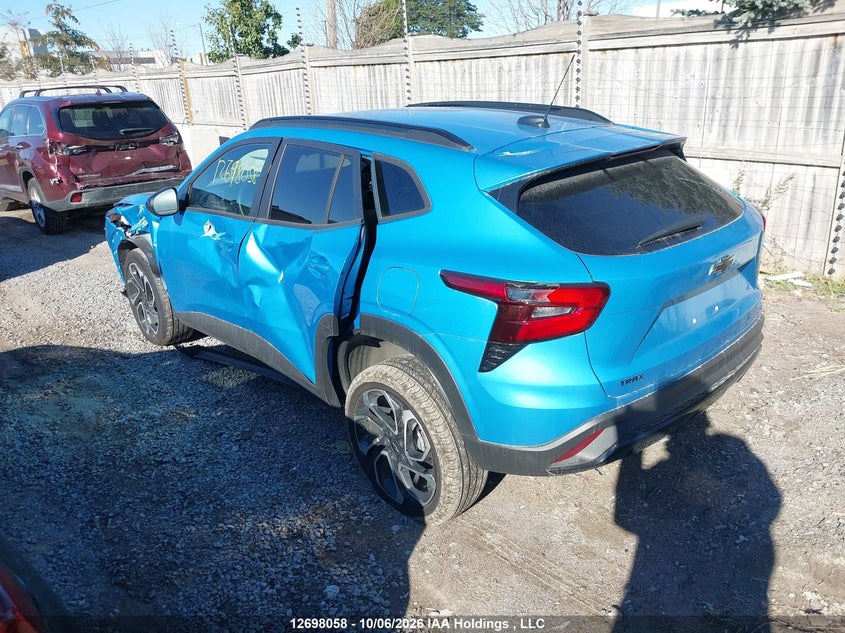 Vin: kl77lje22sc213455, lot: 3103289, chevrolet trax 20253