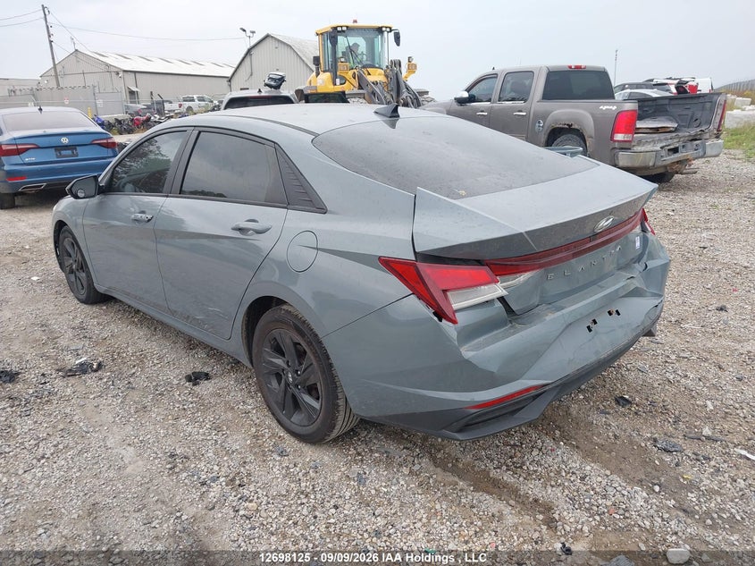 Vin: kmhlm4ag9mu123570, lot: 3103356, hyundai elantra preferred ivt 20213