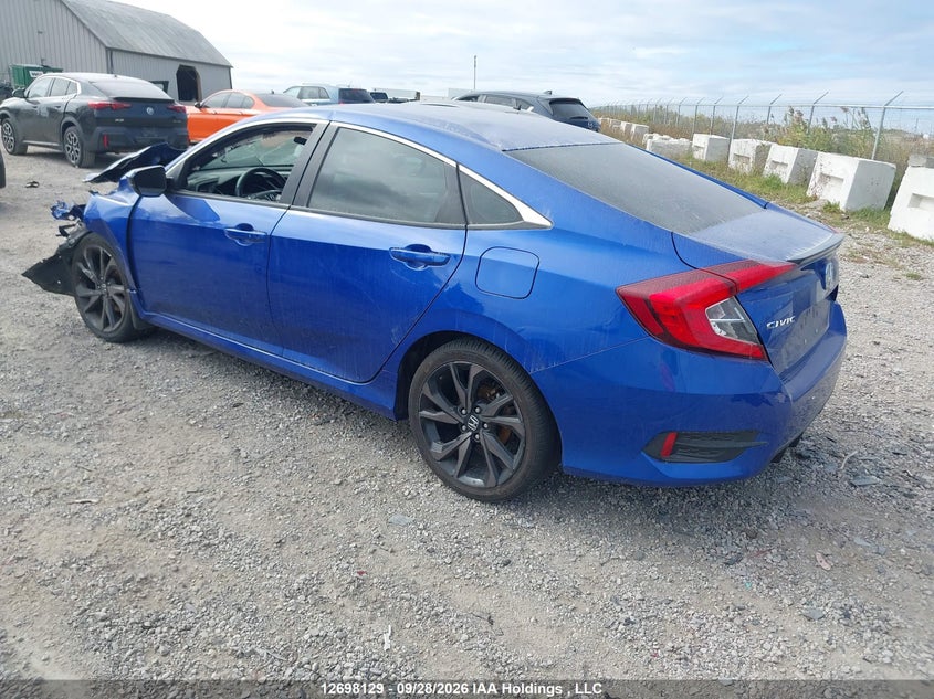 Vin: 2hgfc2f85kh016575, lot: 3103360, honda civic sport 20193