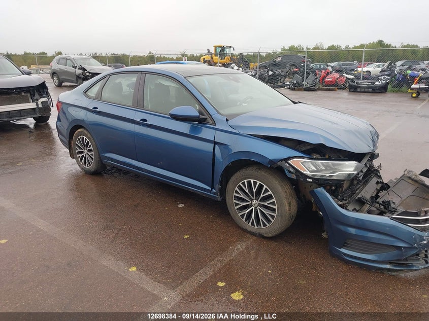 2019 Volkswagen Jetta 1.4 Tsi Highline, Удар спереду, IAAI, VIN 3VWE57BU7KM032683