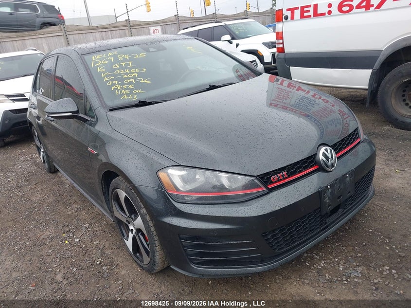 2016 Volkswagen Gti, Left Rear, IAAI, VIN 3VW547AU4GM024553
