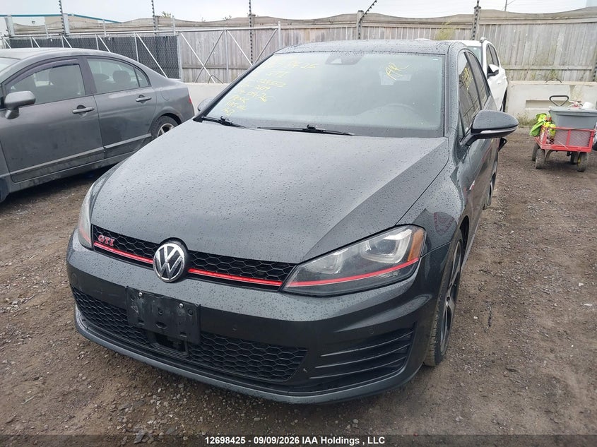 2016 Volkswagen Gti, Left Rear, IAAI, VIN 3VW547AU4GM024553 — photo 2