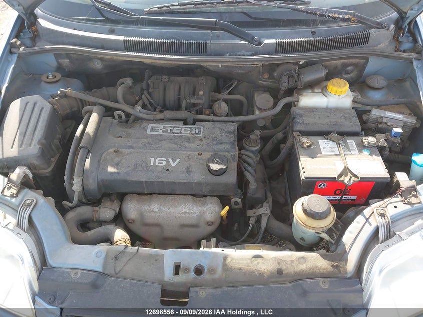 2006 CHEVROLET AVEO HATCHBACK 1.6L I-4 DOHC, REGULAR , 103HP