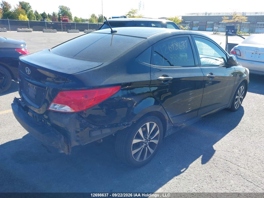 Vin: kmhct4ae4fu888691, lot: 3103878, hyundai accent se 20154