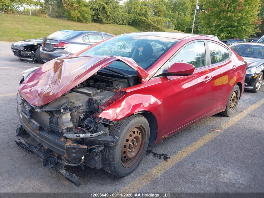 Vin: 5npdh4ae9gh660787, lot: 3103890, hyundai elantra gl 20162