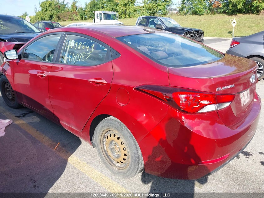 Vin: 5npdh4ae9gh660787, lot: 3103890, hyundai elantra gl 20163