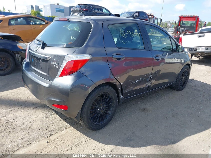 Vin: jtdktud39dd555880, lot: 3103905, toyota yaris le 20134
