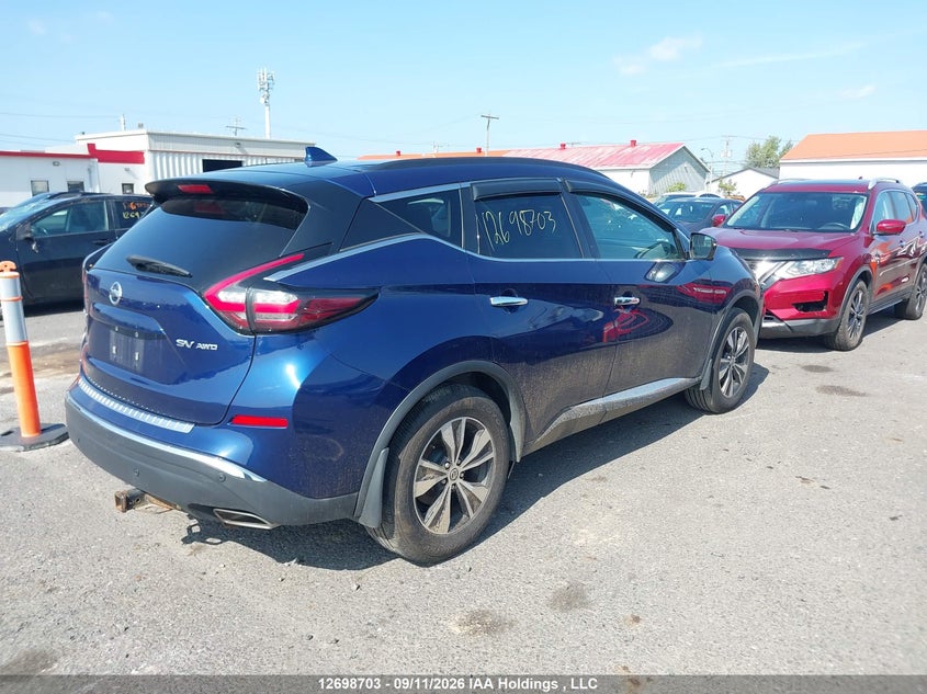 Vin: 5n1az2bs4ln117037, lot: 3103945, nissan murano sv 20204