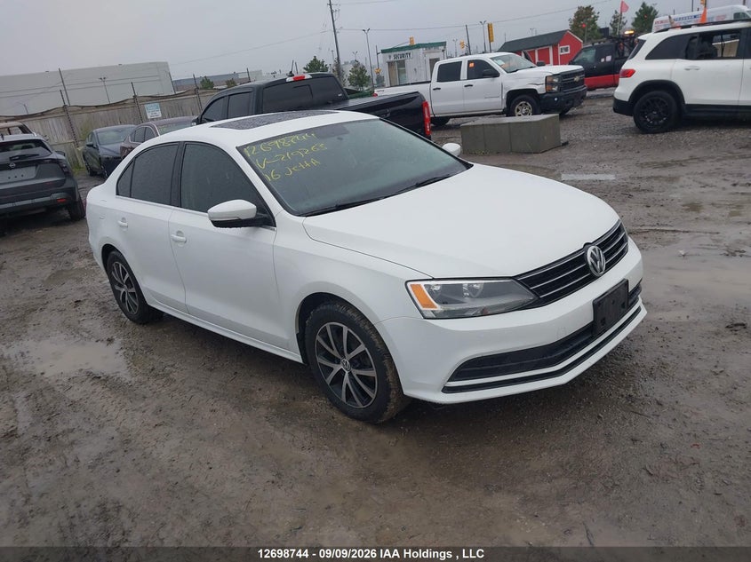 2016 Volkswagen Jetta 1.4 Tsi Comfortline, Hail, IAAI, VIN 3VWD67AJ1GM219263