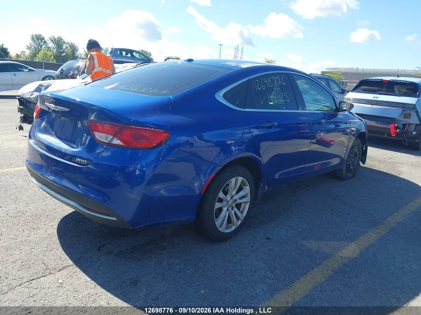 Vin: 1c3cccab6gn197425, lot: 3104022, chrysler 200 limited 20164
