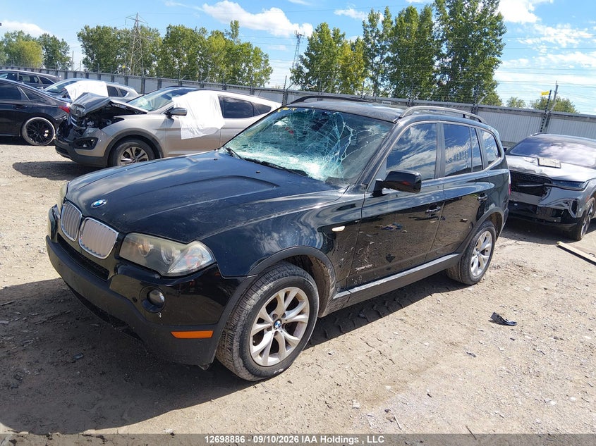 2009 BMW X3, Лобове скло, IAAI, VIN WBXPC93449WJ25475 — фото 2