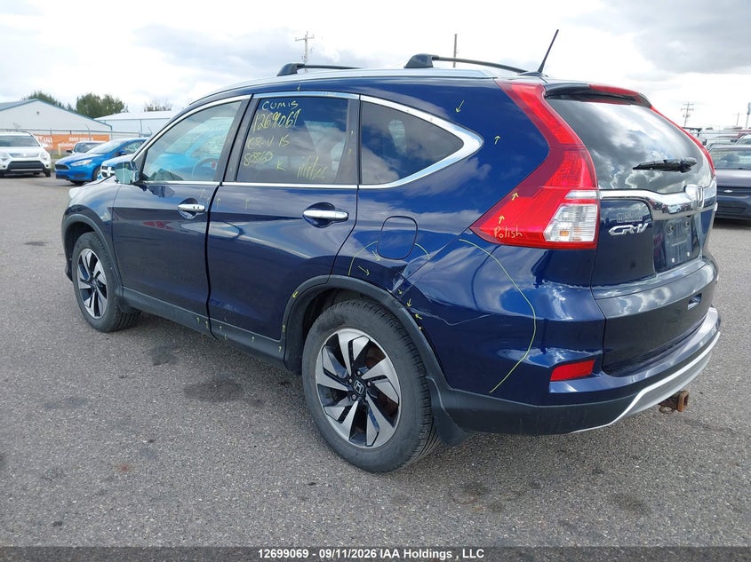 Vin: 5j6rm4h91fl803360, lot: 3104318, honda cr-v touring 20153