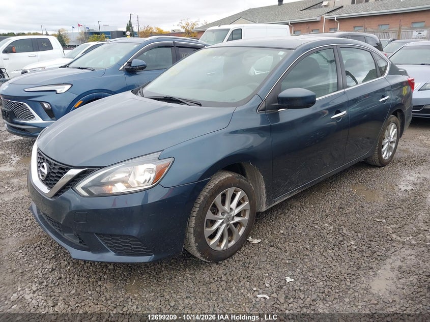 Vin: 3n1ab7ap8jy321653, lot: 3104458, nissan sentra 1.8 s/1.8 sv/1.8 sv midnight edition 20182