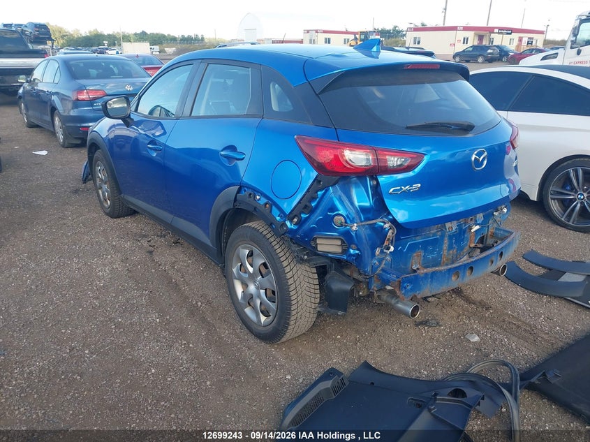 Vin: jm1dkdb72g0134337, lot: 3104492, mazda cx-3 gx 20163