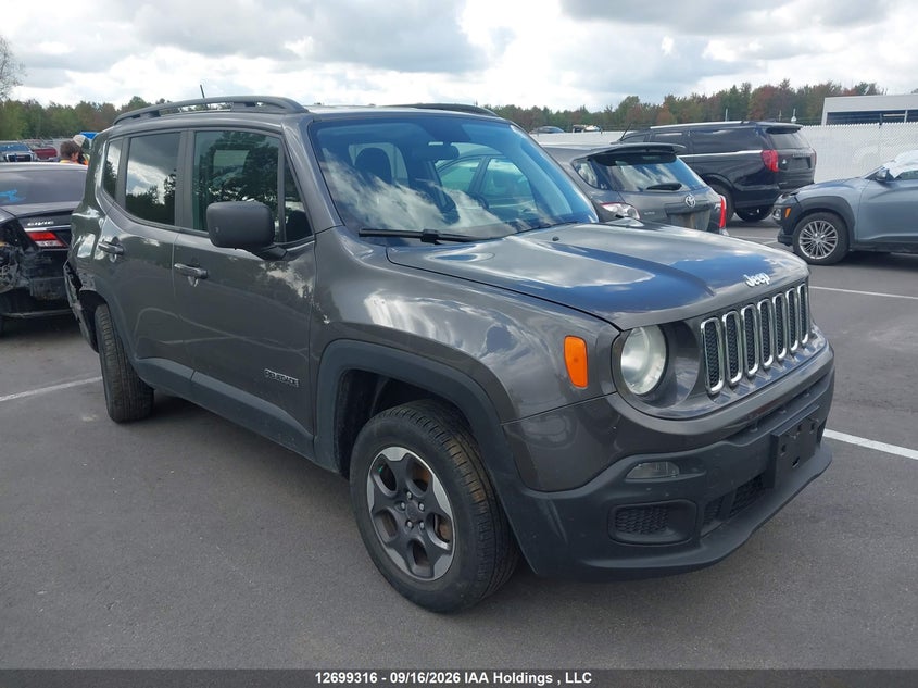 2018 Jeep Renegade Sport, Right Rear, IAAI, VIN ZACCJBAB5JPG82021
