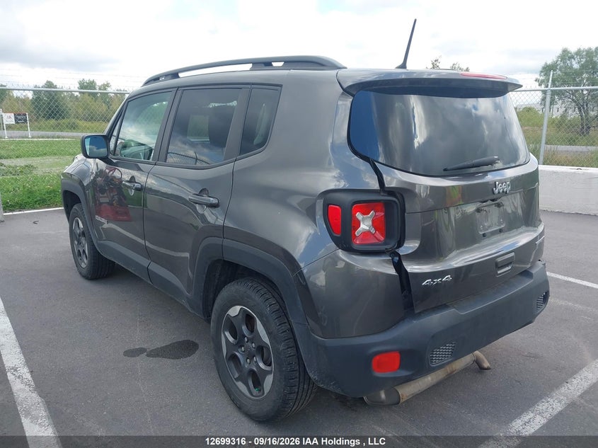 Vin: zaccjbab5jpg82021, lot: 3104565, jeep renegade sport 20183