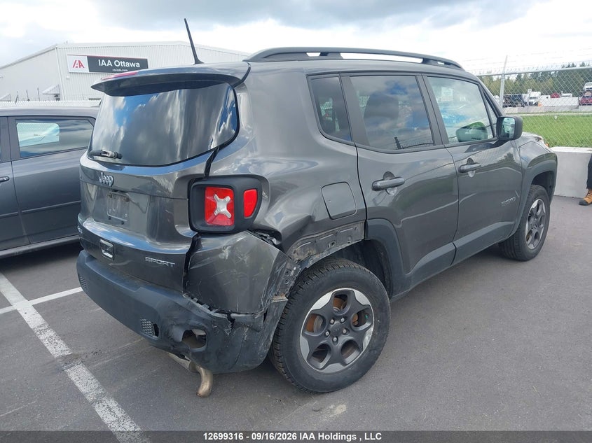 Vin: zaccjbab5jpg82021, lot: 3104565, jeep renegade sport 20184