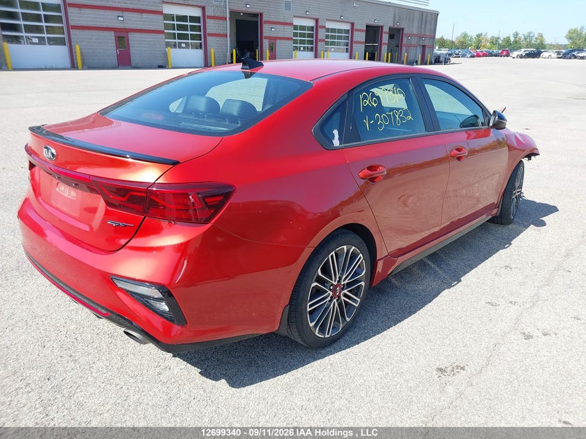 Vin: 3kpf44ac6me307832, lot: 3104589, kia forte gt/gt limited 20214