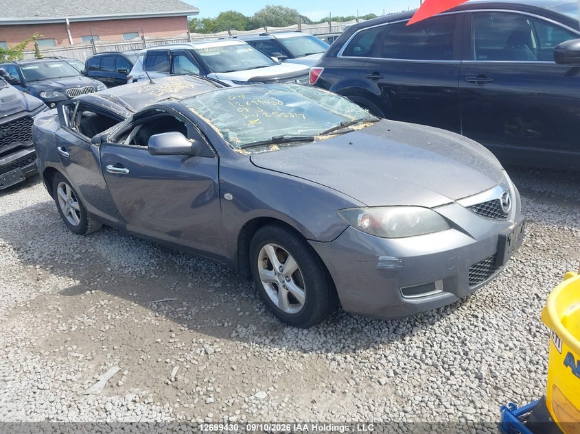 2009 Mazda 3 I, Roof, IAAI, VIN JM1BK32F191255317