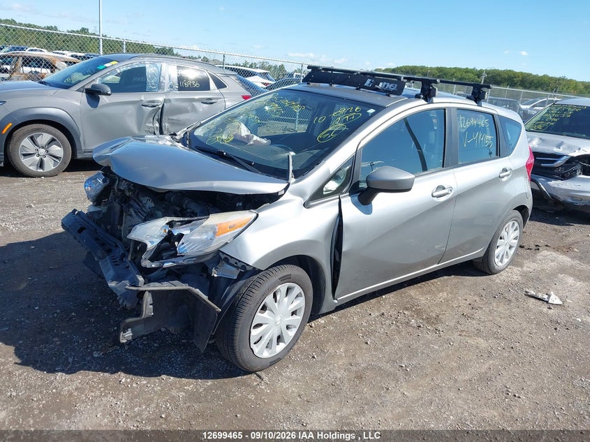 2015 Nissan Note, Удар спереду, IAAI, VIN 3N1CE2CP2FL414155 — фото 2