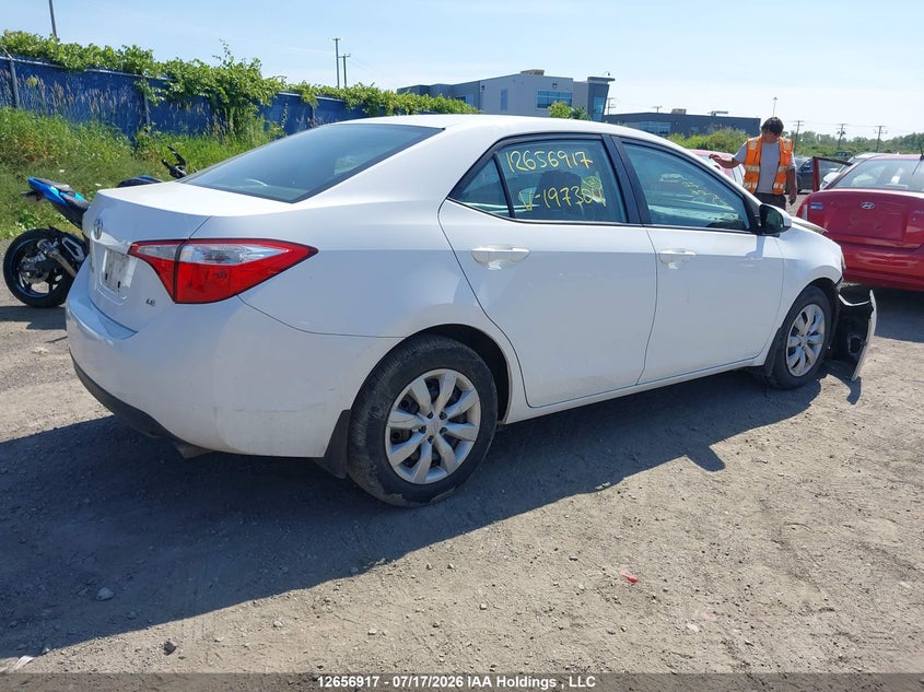 Vin: 2t1burhe6ec197304, lot: 3104803, toyota corolla le 20144