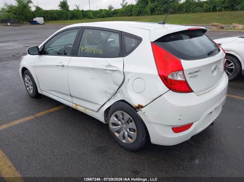 Vin: kmhct5aexfu230802, lot: 3104807, hyundai accent l 20153