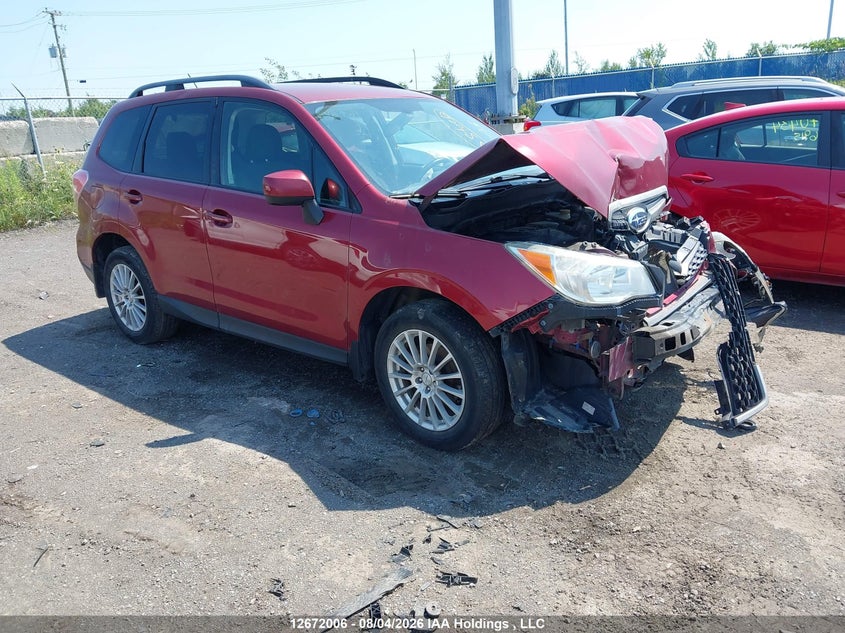 2014 Subaru Forester 2.5I, Front, IAAI, VIN JF2SJCAC2EG546914