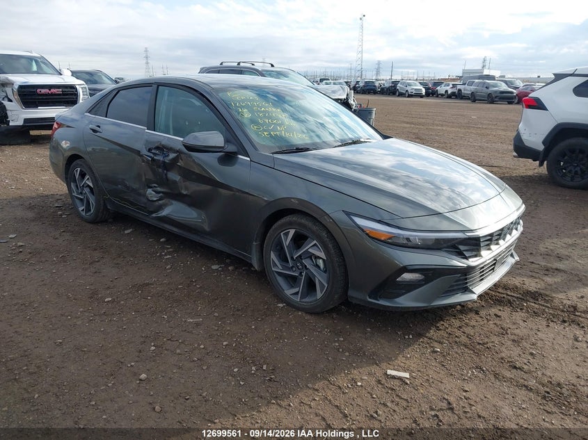 Vin: kmhln4dj2tu182477, lot: 3104859, hyundai elantra luxury hybrid 20261