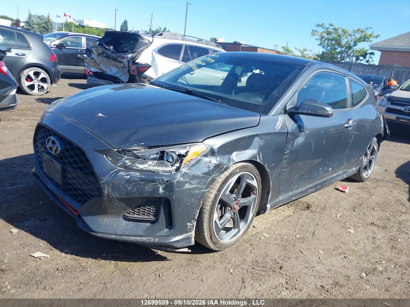 Vin: kmhth6ab5lu021864, lot: 3104899, hyundai veloster turbo dct 20202