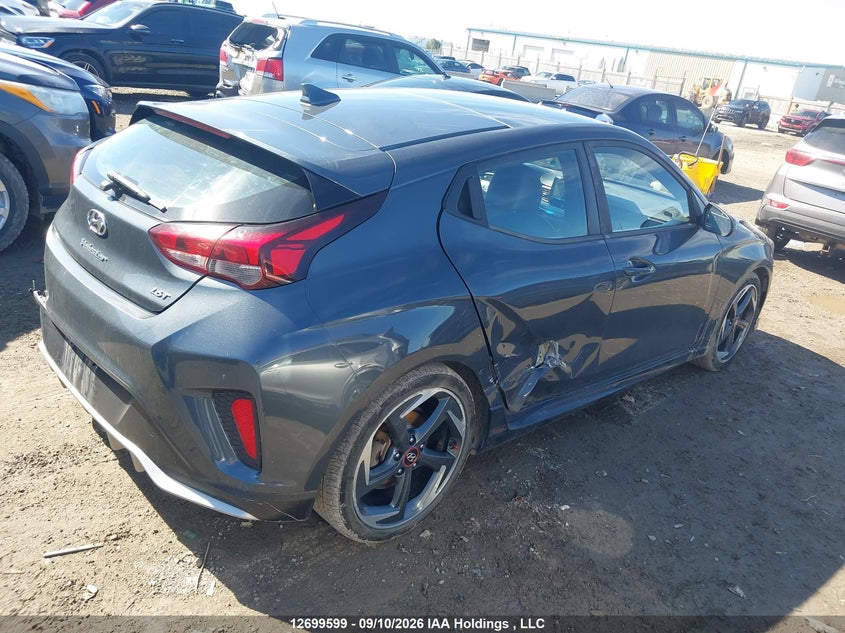 Vin: kmhth6ab5lu021864, lot: 3104899, hyundai veloster turbo dct 20204