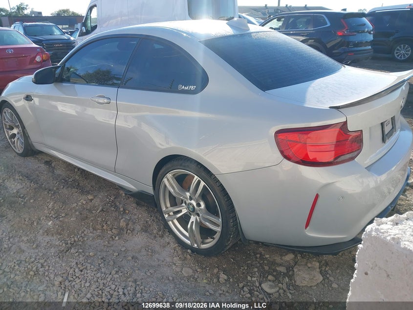 Vin: wbs2u7c50kvb09119, lot: 3104938, bmw m2 competition 20193