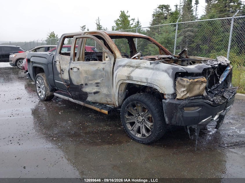 2018 GMC Sierra 1500 Denali, Total Burn, IAAI, VIN 3GTU2PEJ1JG508299