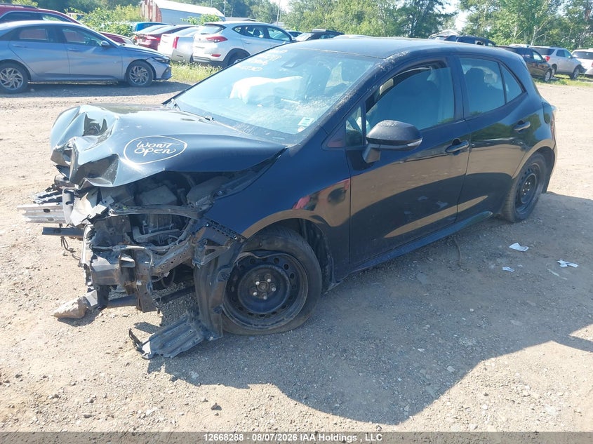 2019 Toyota Corolla, Удар спереду, IAAI, VIN JTNK4RBEXK3055367 — фото 2