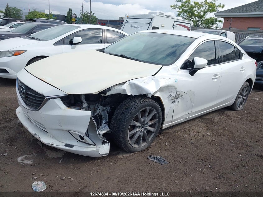 2014 Mazda 6, Удар спереди, IAAI, VIN JM1GJ1U68E1116404 — фото 2