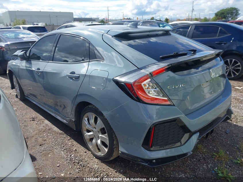 Vin: shhfk7h98hu307749, lot: 3105045, honda civic sport touring 20173