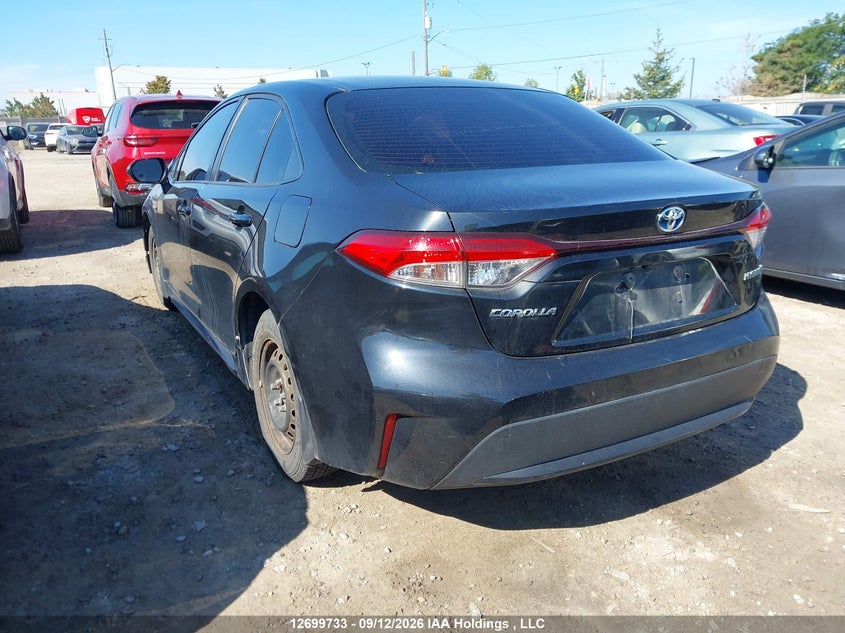 Vin: jtdbamde4mj011781, lot: 3105091, toyota corolla hybrid 20213