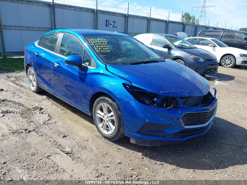 2018 Chevrolet Cruze Lt Auto, Front, IAAI, VIN 1G1BE5SM0J7217623