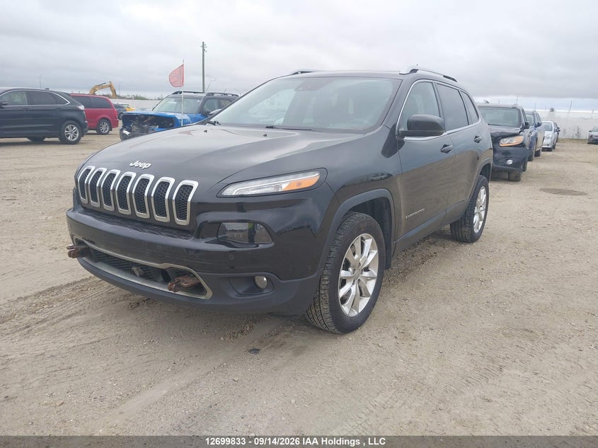 2015 Jeep Cherokee, Удар спереди, IAAI, VIN 1C4PJMDS2FW615797 — фото 2