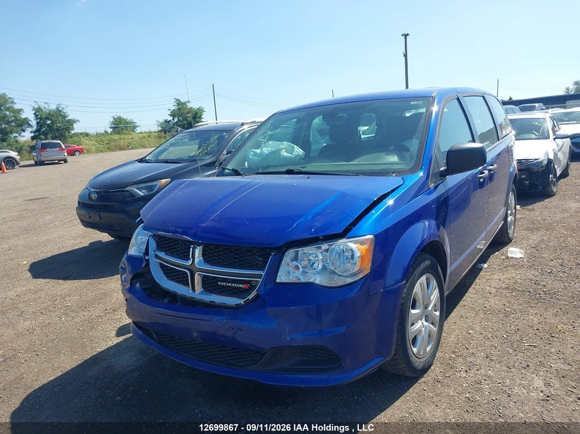 2018 Dodge Caravan, Удар спереду, IAAI, VIN 2C4RDGBG8JR262550 — фото 2