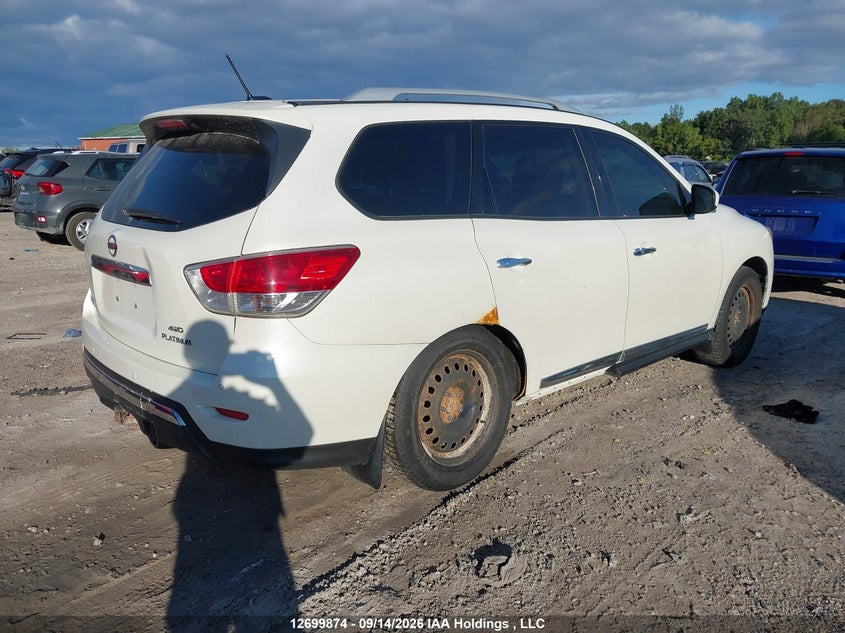Vin: 5n1ar2mm9fc668224, lot: 3105233, nissan pathfinder s/sv/sl/platinum 20154