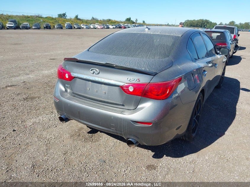 Vin: jn1bv7ar7fm401114, lot: 3105244, infiniti q50 sport 20154