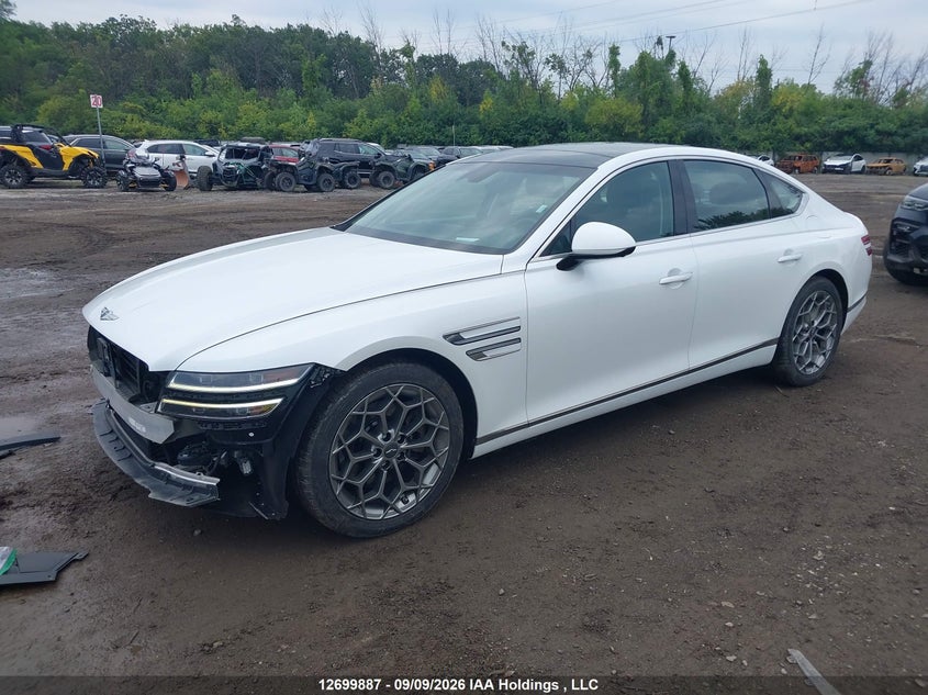 Vin: kmtgb4scxru241093, lot: 3105246, genesis g80 advanced 20242