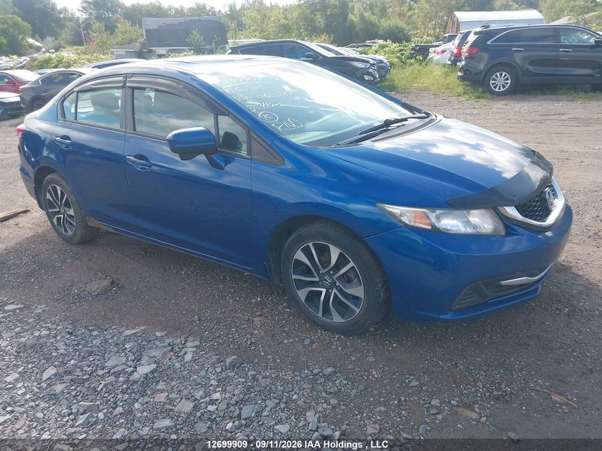 2015 Honda Civic Lx, Лівий бік, IAAI, VIN 2HGFB2F53FH060217