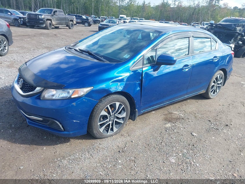2015 Honda Civic, Лівий бік, IAAI, VIN 2HGFB2F53FH060217 — фото 2
