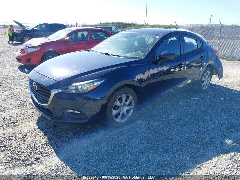 Vin: jm1bn1u72j1162005, lot: 3105302, mazda 3 sport 20182