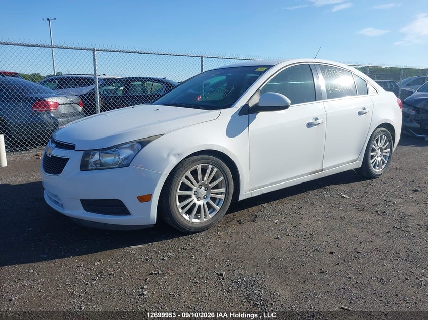2011 Chevrolet Cruze Eco, Правый бок, IAAI, VIN 1G1PJ5S90B7284382 — фото 2